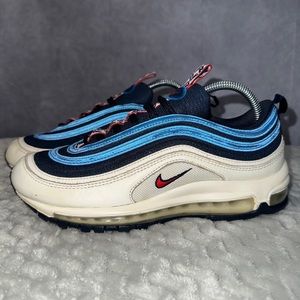 Nike Air Max 97 SE Pull Tab "Obsidian / White" Blue Nebula Men’s Size 8
